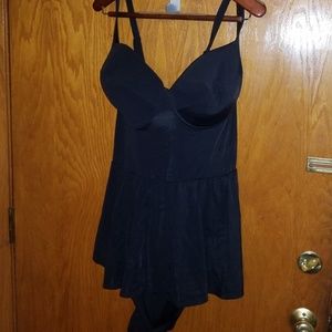 Torrid black Peplum swimsuit